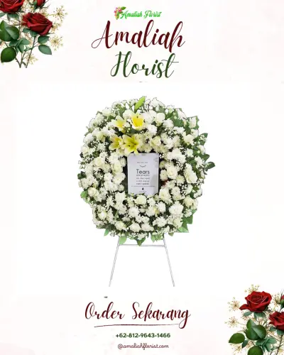 Krans Bunga Duka Cita di Sidapurna